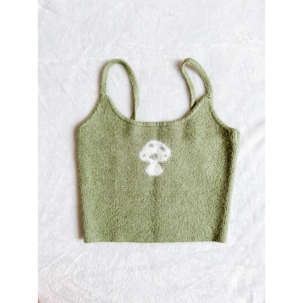 🍄🍄🍄Pacsun Mushroom Fuzzy Tank
